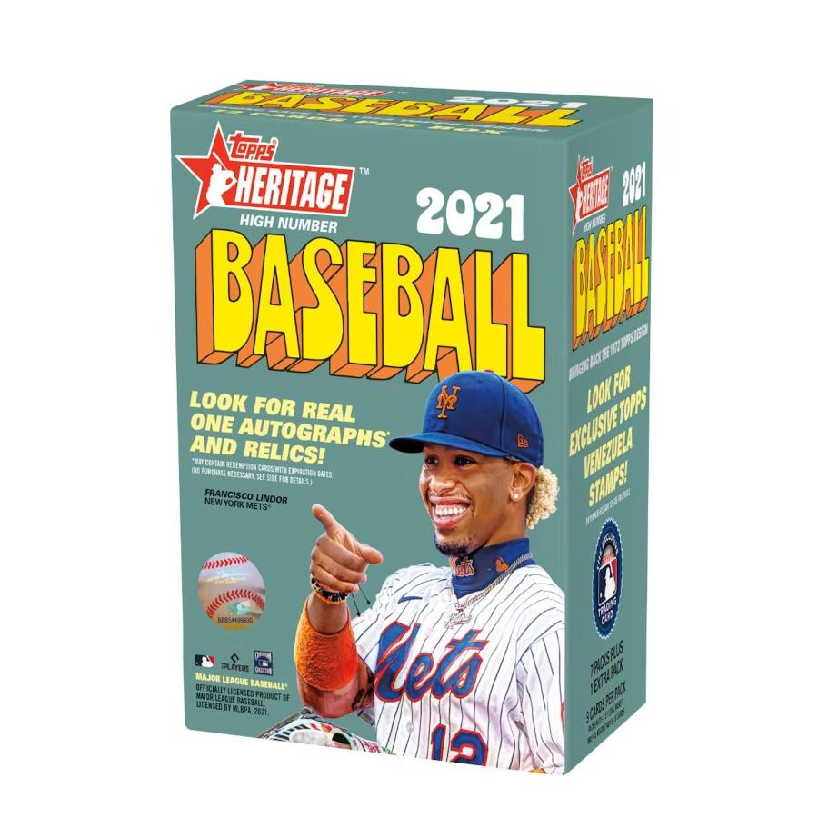 MLB 2021 Topps Heritage High Number Baseball Card Blaster Box トップス