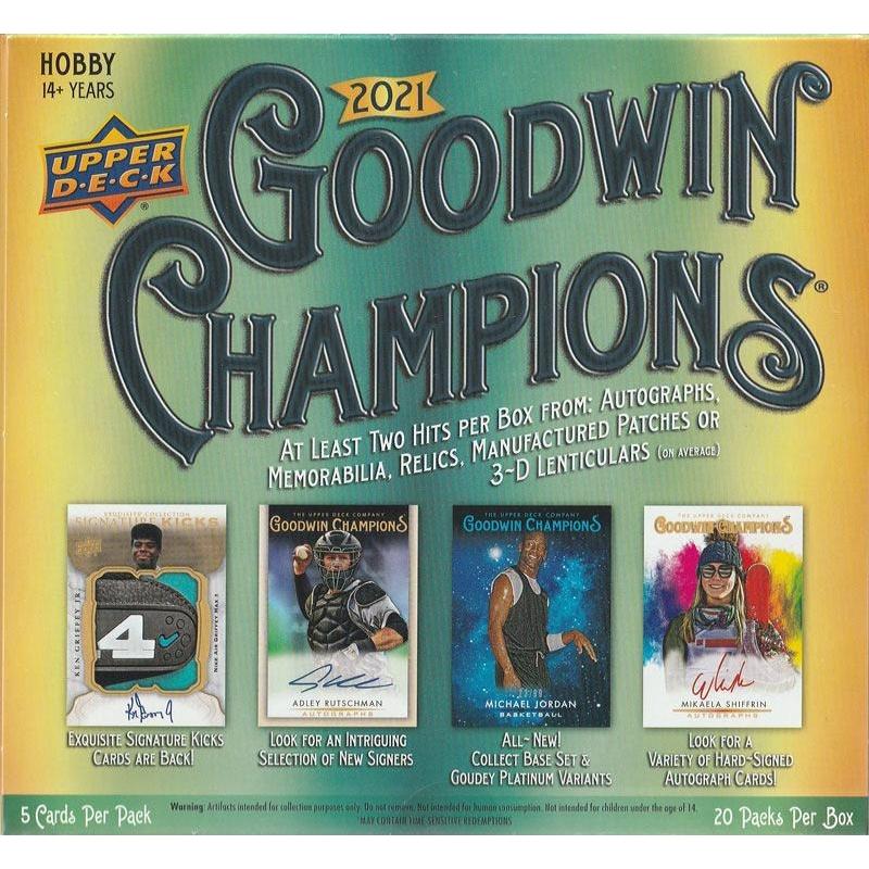 2021 Upper Deck Goodwin Champions Multi Sports & Non Sports Card Box