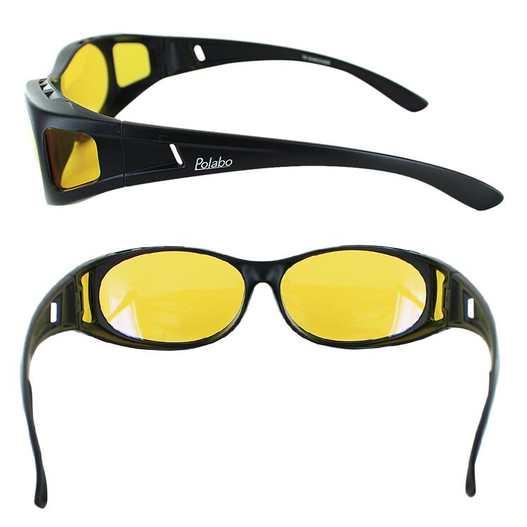 サングラス メガネの上から オーバーグラス メンズ レディース 夜間