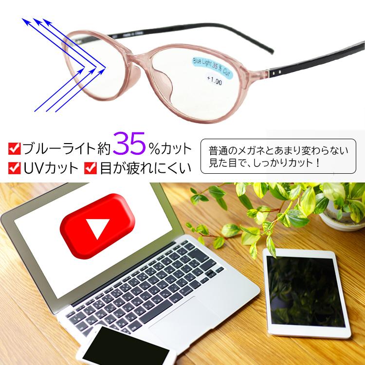 老眼鏡 ブルーライトカット おしゃれ リーディンググラス シニアグラス