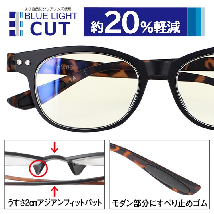 老眼鏡 ブルーライトカット おしゃれ 0.5から レディース メンズ