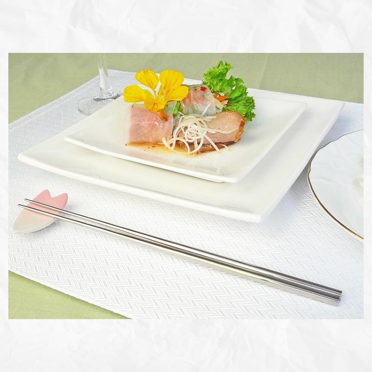 純チタン 箸 はし 日本製 国産 福井かつき箸 彫り模様入り レーザー