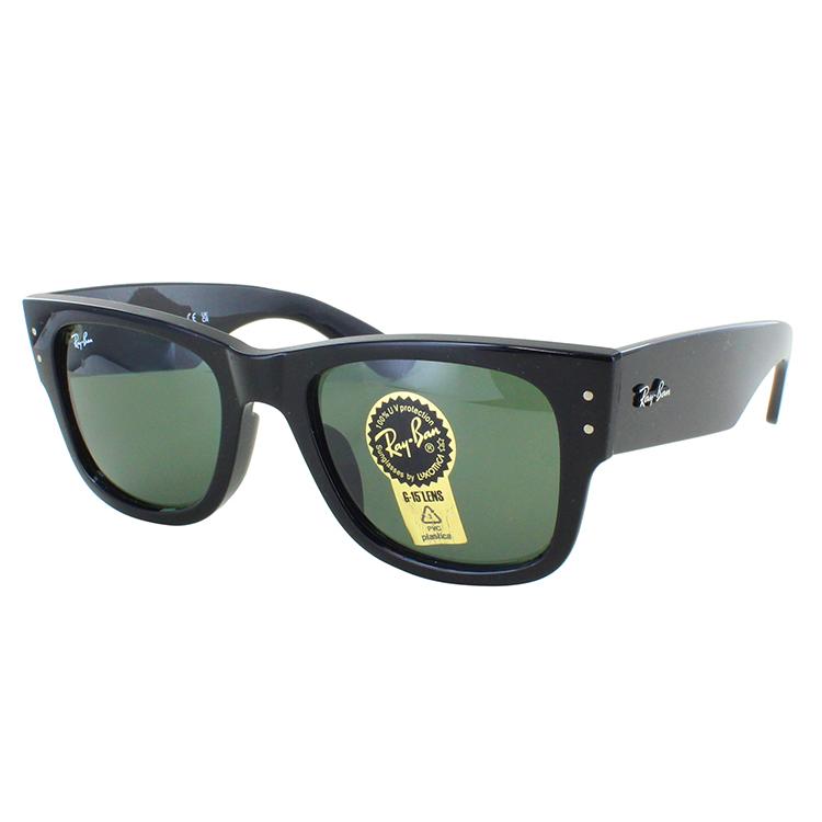 レイバン サングラス メガウェイファーラー RB0840SF 901/31 52 Ray-Ban ブランド UVカット ブラック ダークグリーン  G-15レンズ アジアンフィット 国内正規商品