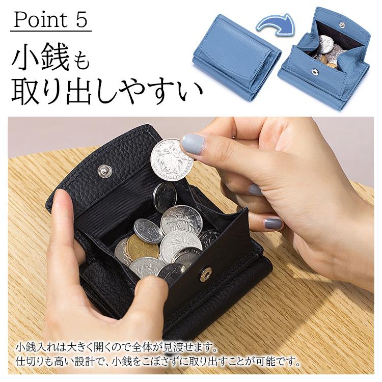 ミニ財布 三つ折り財布 レディース メンズ 本革 牛革 ソフト ミニ財布 三つ折り財布 レディース メンズ 本革 牛革 ソフト