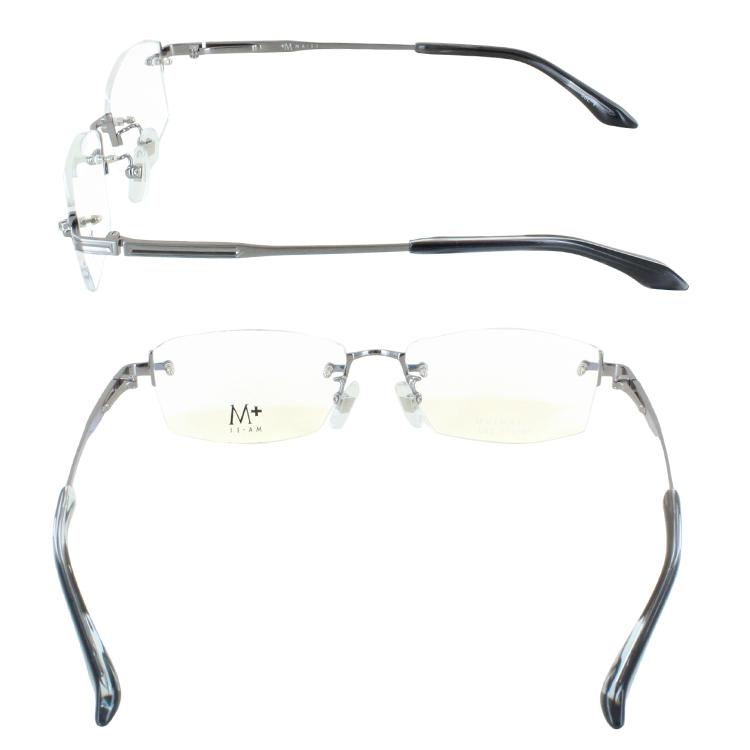 メガネフレーム メガネ メンズ 男性用 ブランド +M MA-JI ツーポイント