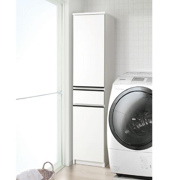 ランドリーラック ホワイト ぼん家具 ランドリーラック 隙間収納 洗濯機ラック スリム 30cm