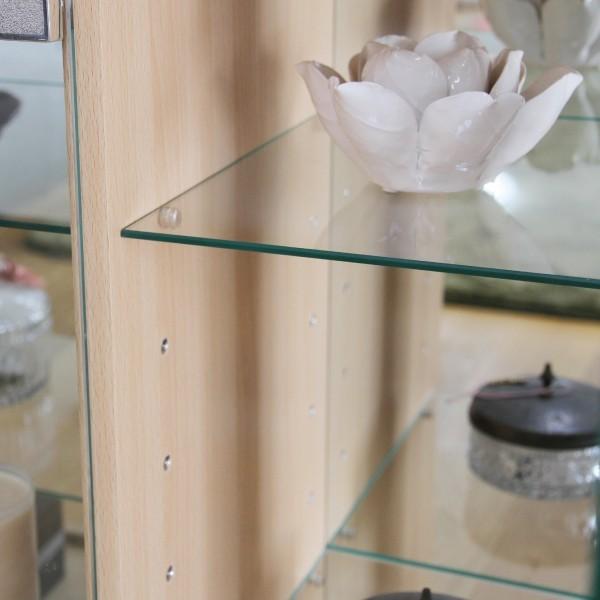 送料無料 60幅コレクションボード 4色対応 木目 ガラス飾り棚 収納家具