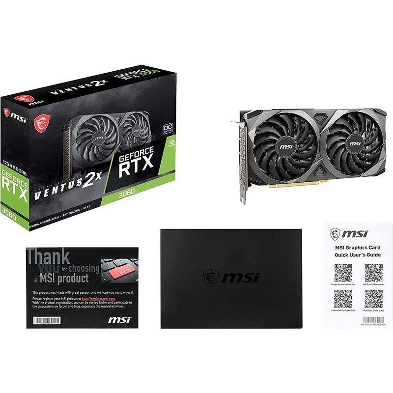 MSI GeForce RTX 3060 VENTUS 2X 12G OC グラフィックスボード VD7553 GeForce RTX NVIDIA