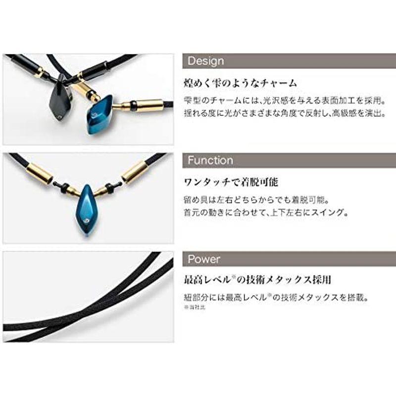 phiten(ファイテン) ネックレス RAKUWAネック メタックス ティアドロップ ブラック 40cm スポーツネックレス Q1301058829(11977円)