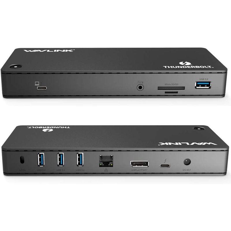 WAVLINK thunderbolt 3 ドック ドッキングステーション thunderbolt 3 ハブ85W出力 4K 60Hz (4 thunderbolt 4K 2つのThunderbolt