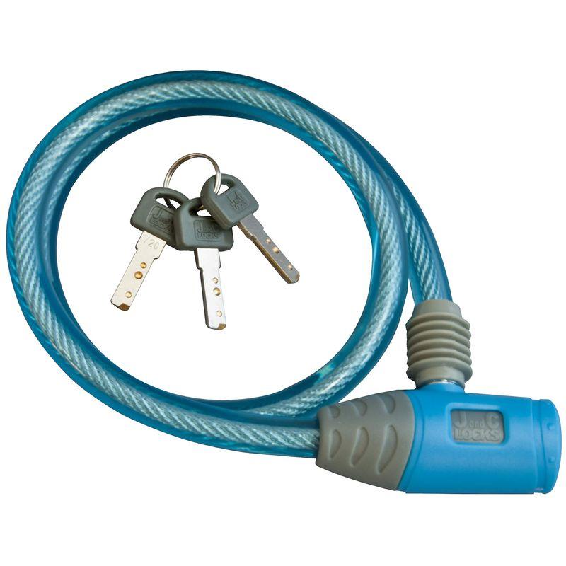 J&C ワイヤー錠 JC020W600 BL ブルー 2023122516540301996ビッグセレクト 通販 Yahoo