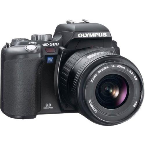 OLYMPUS デジタル一眼レフカメラ E-500 ブラック レンズセット  