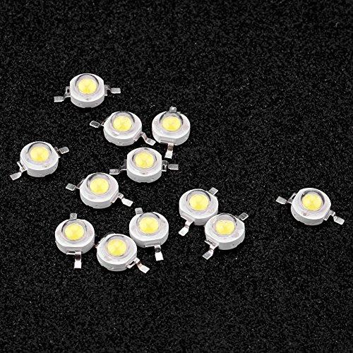 100個入り LEDビーズ ランプ LEDチップ 1W LED電球 丸型 投光照明ランプ DIY 高輝度 低消費電力 ウォームホワイト/ホワイト ランプビーズ SMD(ホワイ｜big-select｜07