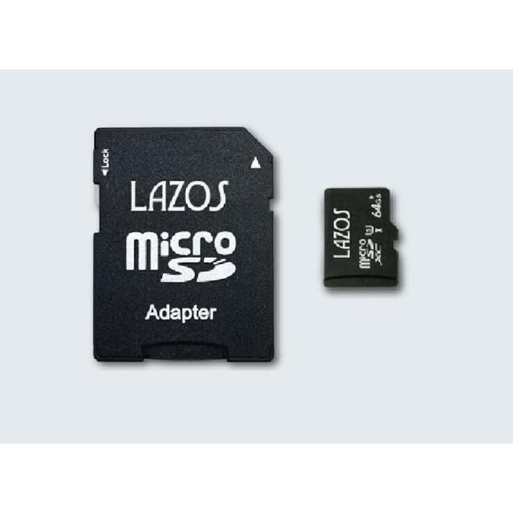 マイクロSD 64GB MicroSD スマホ ドラレコ メモリーカード リーダーメディアテクノ ラソス Lazos MicroSDXCカード 64GB class10 L-B64MSD10-U3｜big-select｜02
