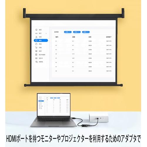 ALLVD Mini DisplayPort to HDMI 変換アダプタ【4K@60Hz/20cm】Thunderbolt to HDMI Apple Mac, MacBook Air/Pro, iMac, Surface Pro/Dock対応 Minid｜big-select｜03