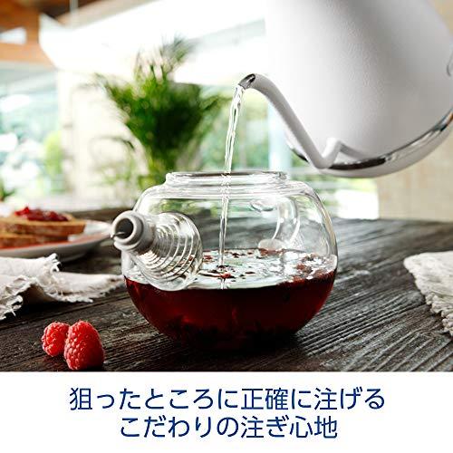 De'Longhi (デロンギ) 電気カフェケトル アイコナ KBOE1230J-W 温度調整機能付き ステンレス ハンドドリップ 1.0L ワンプッシュ5段階温度設定 20分保｜big-select｜03