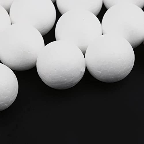 【ノーブランド品】100pcs 25mm ホワイト モデル クラフト 発泡 スチロール 球 ボール｜big-select｜02