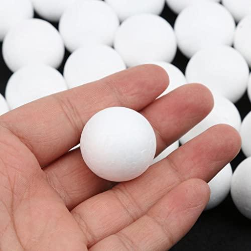 【ノーブランド品】100pcs 25mm ホワイト モデル クラフト 発泡 スチロール 球 ボール｜big-select｜05
