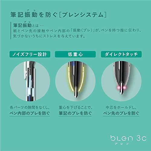 ゼブラ 多色ボールペン ブレン 3C 0.5mm ハシビロコウ B3AS88-AS-HBK｜big-select｜06