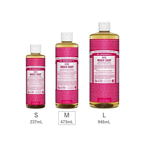 ドクターブロナー (Dr.Bronner's) ドクターブロナー マジックソープ RO(ローズ) 473ml オーガニックソープ｜big-select｜03