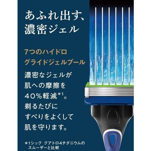 ハイドロ Schick(シック) ハイドロ5 プレミアム 敏感肌 替刃 (4コ入) スキンガード付 5枚刃 ブルー｜big-select｜03