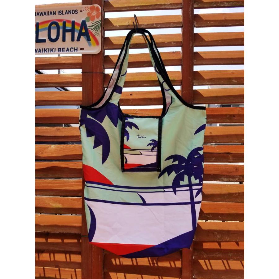 エコバック オシャレ 人気 サーファー 海 ビーチ 折りたたみ ハワイ