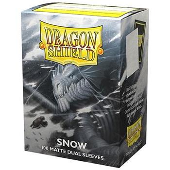 ドラゴンシールド スタンダードサイズ デュアルマット SNOW ホワイト　白 ドラゴンシールド スリーブ スタンダードサイズ マットデュアル