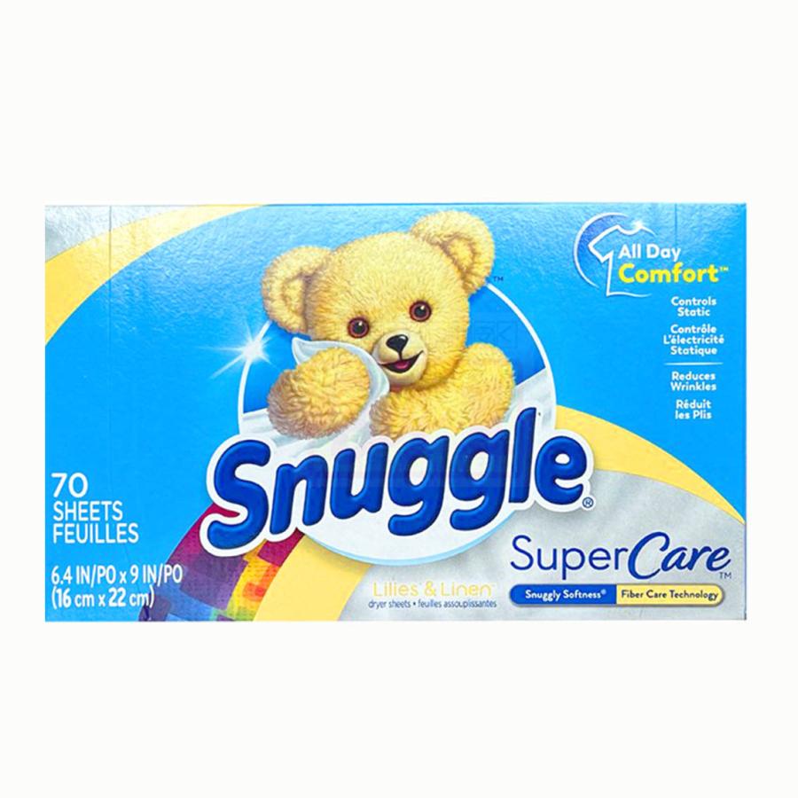 小物などお買い得な福袋 スナッグル Snuggle 柔軟剤シート スーパーケア リリー リネン 70枚 乾燥機用柔軟シート ファーファ