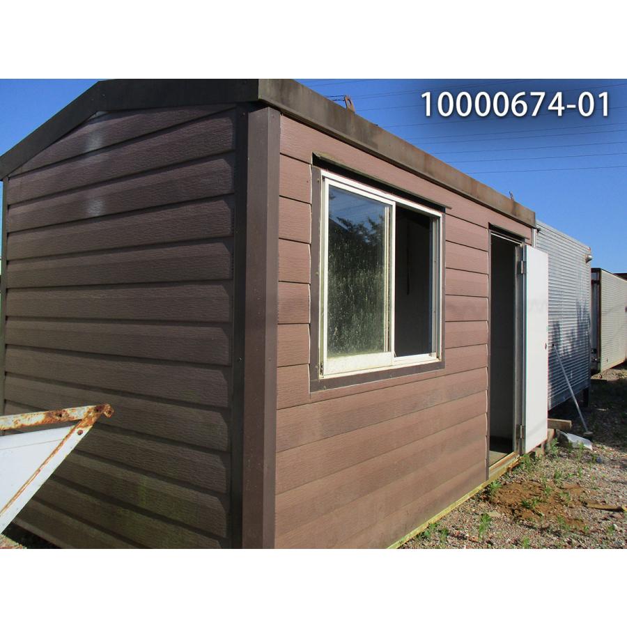 中古ユニットハウス 中古プレハブ 中古コンテナ 3.7m 2.5坪 4.9帖 8.1平米 スーパーハウス バイクガレージ 事務所 倉庫 物置 店舗 仮設 10000674-01