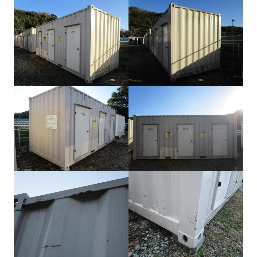 中古 20ft 3ドアコンテナ 4坪 8帖 13.2平米 中古ユニットハウス 中古