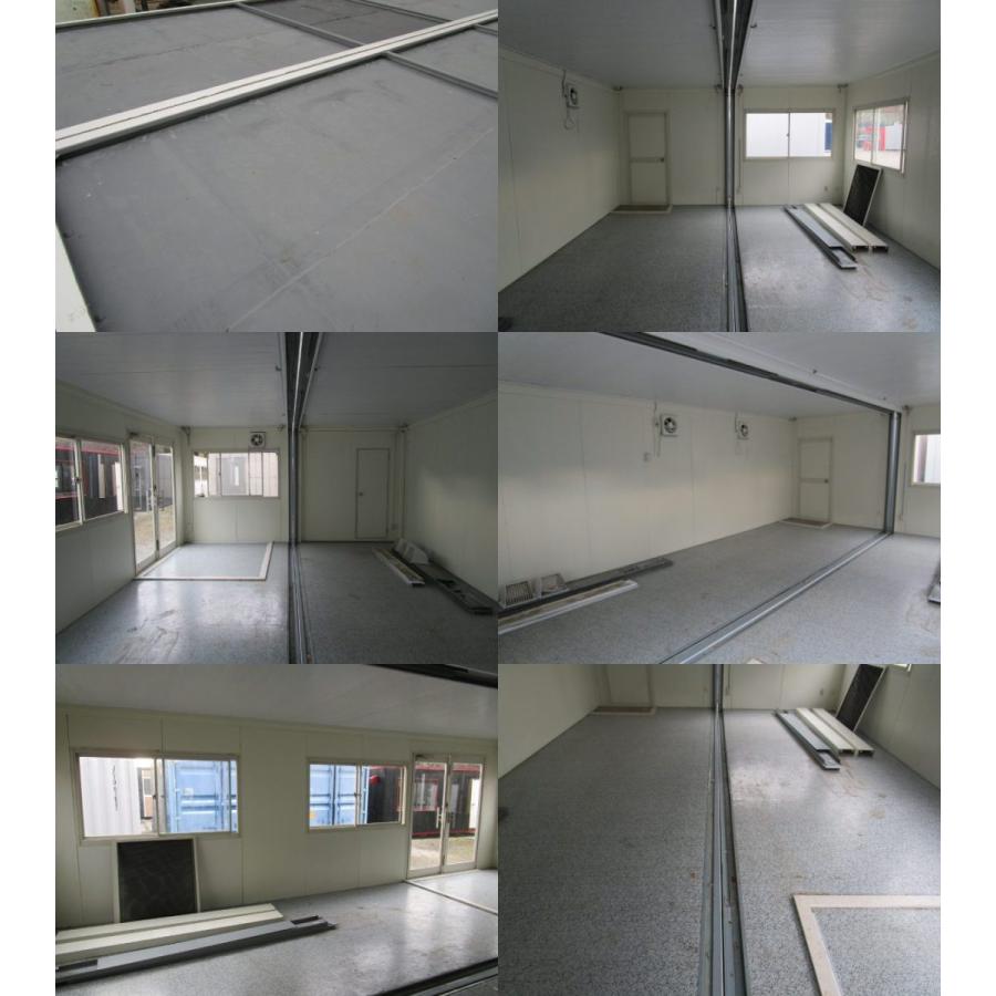 中古ユニットハウス 中古プレハブ トイレ付 7.2m 2連棟 10.2坪 20.3帖