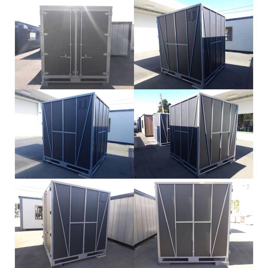 中古サイコロコンテナ 2m 1.2坪 2.4帖 3.9平米 プレハブ バイク