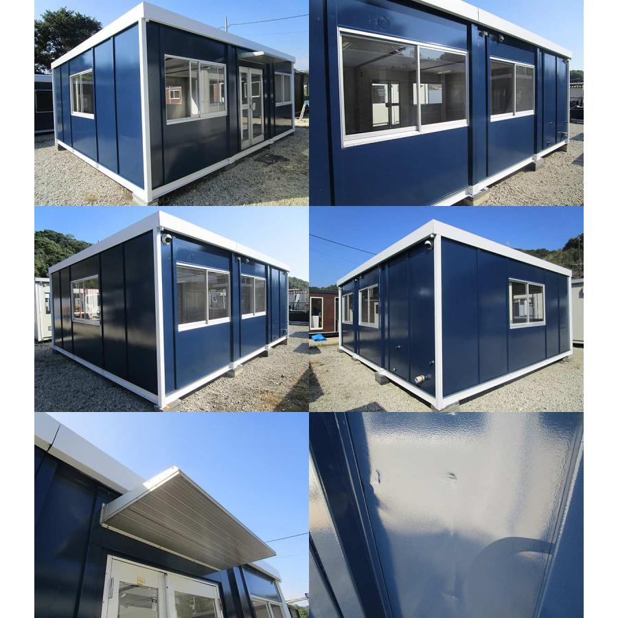 中古ユニットハウス 中古プレハブ キッチン トイレ付 5.5m 3連棟 11.2