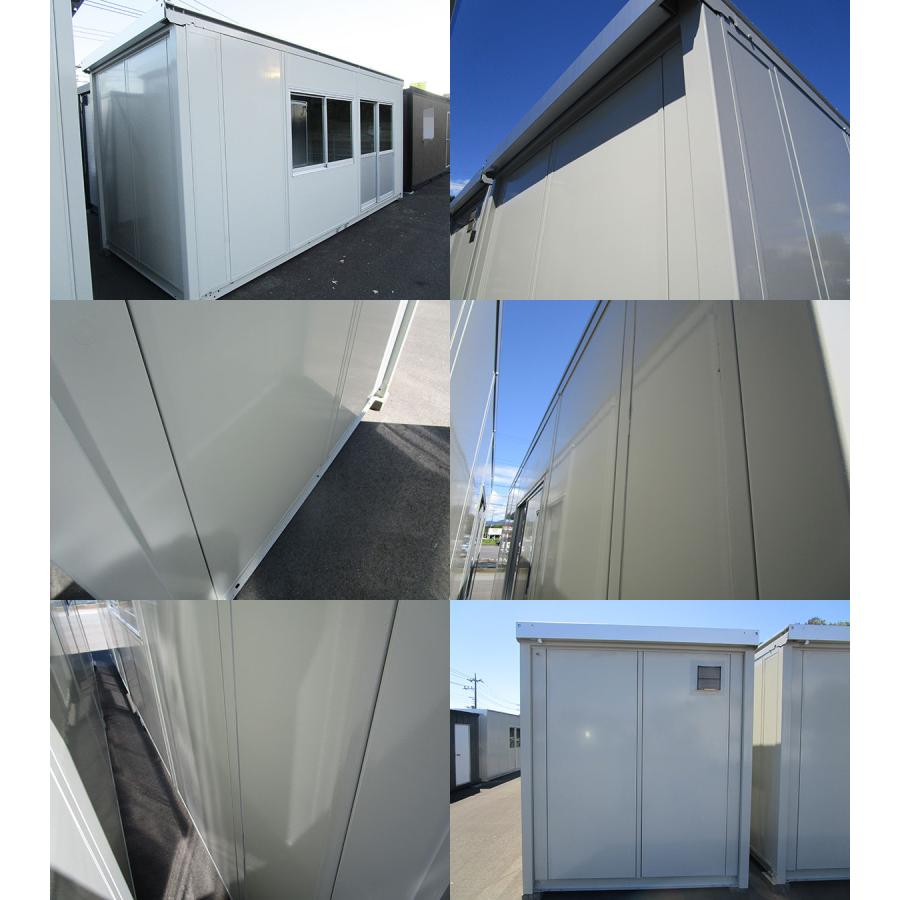 中古プレハブ、コンテナ（約4坪） ☆メ-カ-整備品(未使用)&保証付☆入口/窓位置変更無料☆4坪ユニット