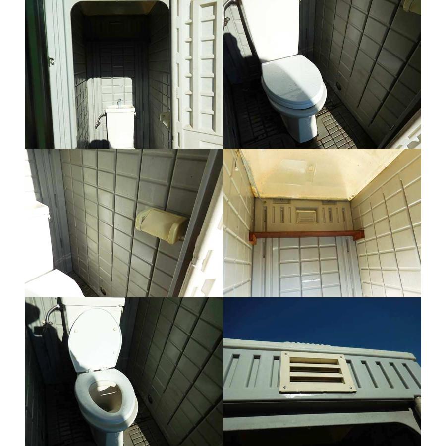 中古 仮設トイレ 水洗式 配管 洋式タイプ 1.1m 0.3坪 0.6帖 1平米 中古