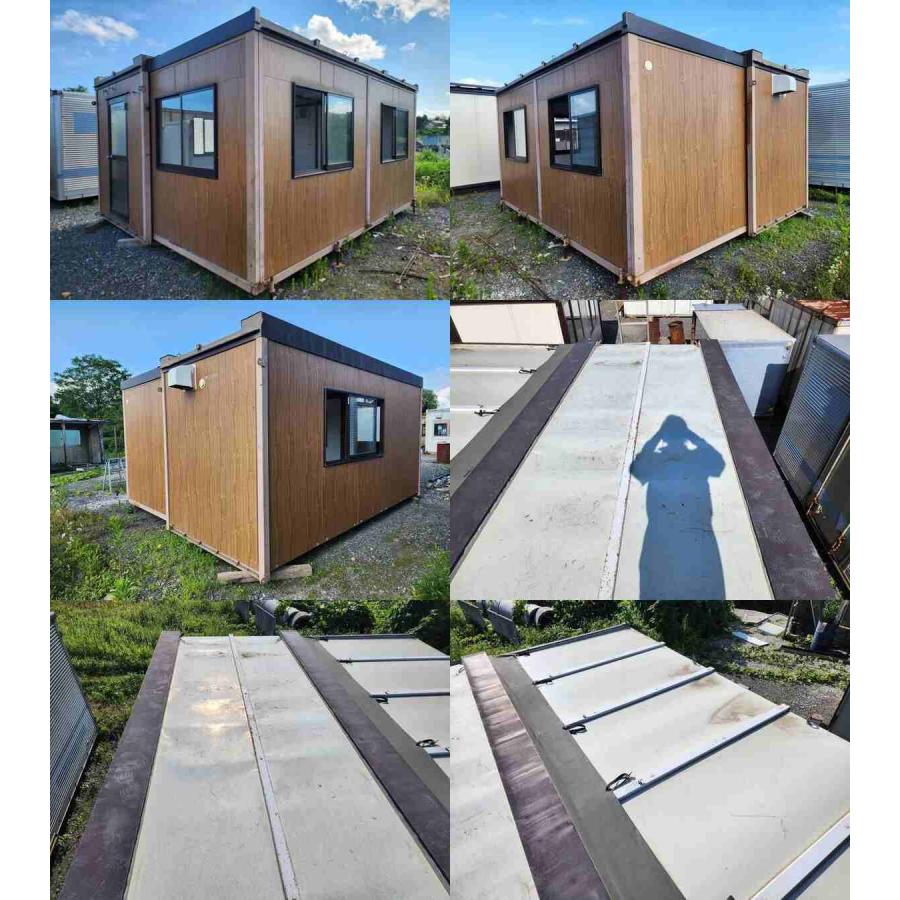 中古プレハブハウス、中古ユニットハウス 組立式 ユニットハウス 中古 3.8m 5.5坪 10.9畳 18平米 中古プレハブ