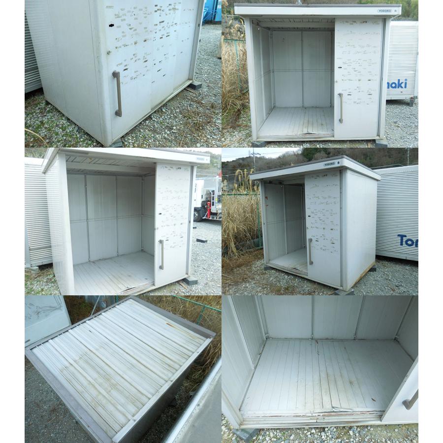 2.2m 1坪 物置 中古 2畳 3.3平米 プレハブ 倉庫 小屋 屋外 収納庫 資材 