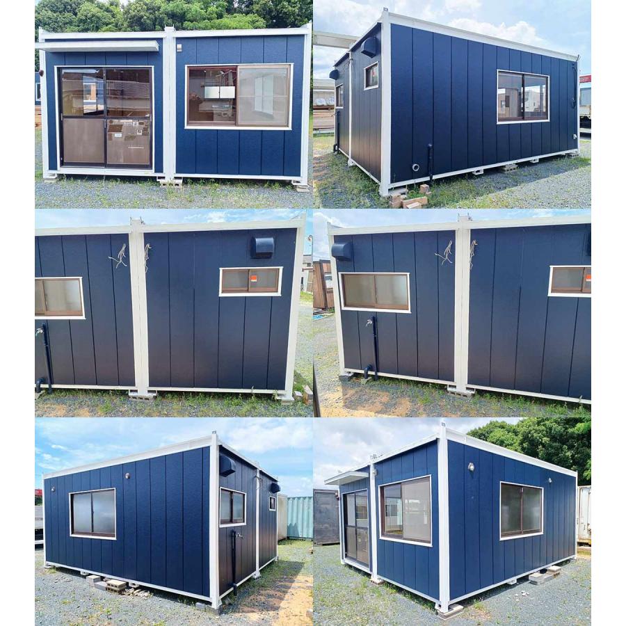 5.5m 7.6坪 2連棟トイレ・シンク付き ユニットハウス 中古 15.2畳 25.1