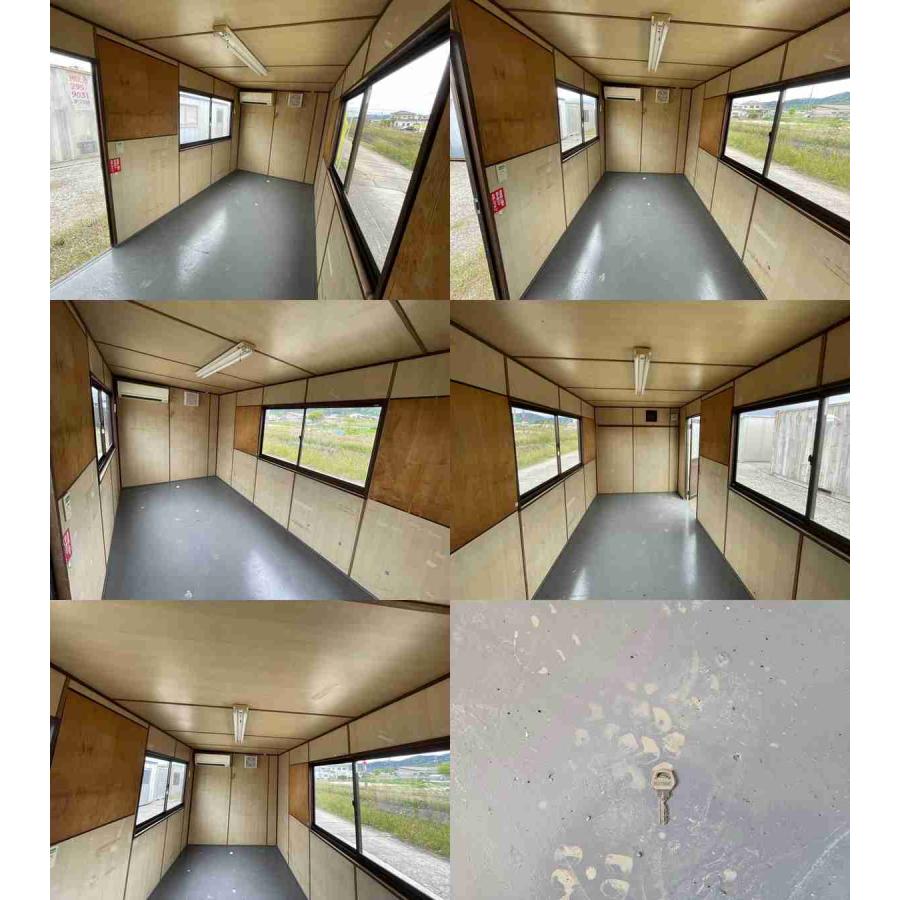 ラスト1基！！unit06 ユニットハウス 3坪 事務所 趣味部屋 多目的 倉庫 現場 詰所　【送料無料地域５市限定】取手・守谷・つくばみらい・龍ケ崎・牛久※その他の地域お問合せください。 中古 4.5mユニットハウス 3坪 6帖 9.9平米 スーパーハウス バイク