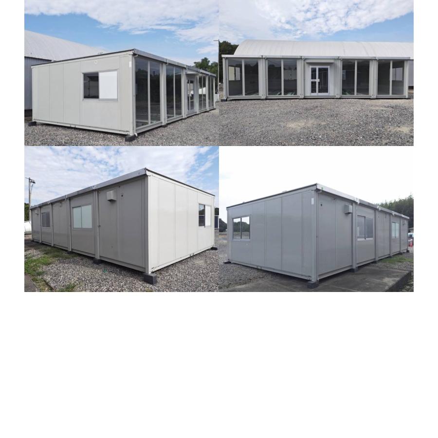 【８月末まで】【価格相談OK!】ユニットハウス 三協フロンテア 5.7帖 中古】三協フロンテア5.7m 5連棟ユニット ハウス 20.3坪 40.5畳 67平米