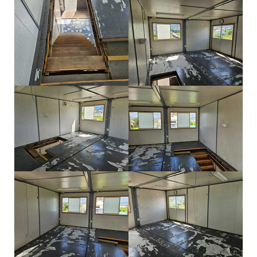 5.7m 11.7坪 3連棟+2連棟 2階建てユニットハウス 中古 23.4畳 5.7m 11.7坪 3連棟+2連棟 2階建てユニットハウス 中古 23.4畳