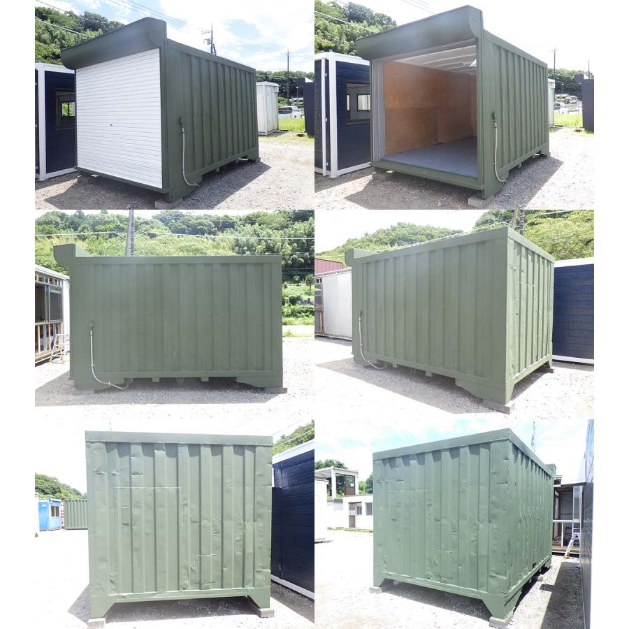 12ft シャッターコンテナ 中古 3坪 6畳 9.9平米 中古ユニットハウス