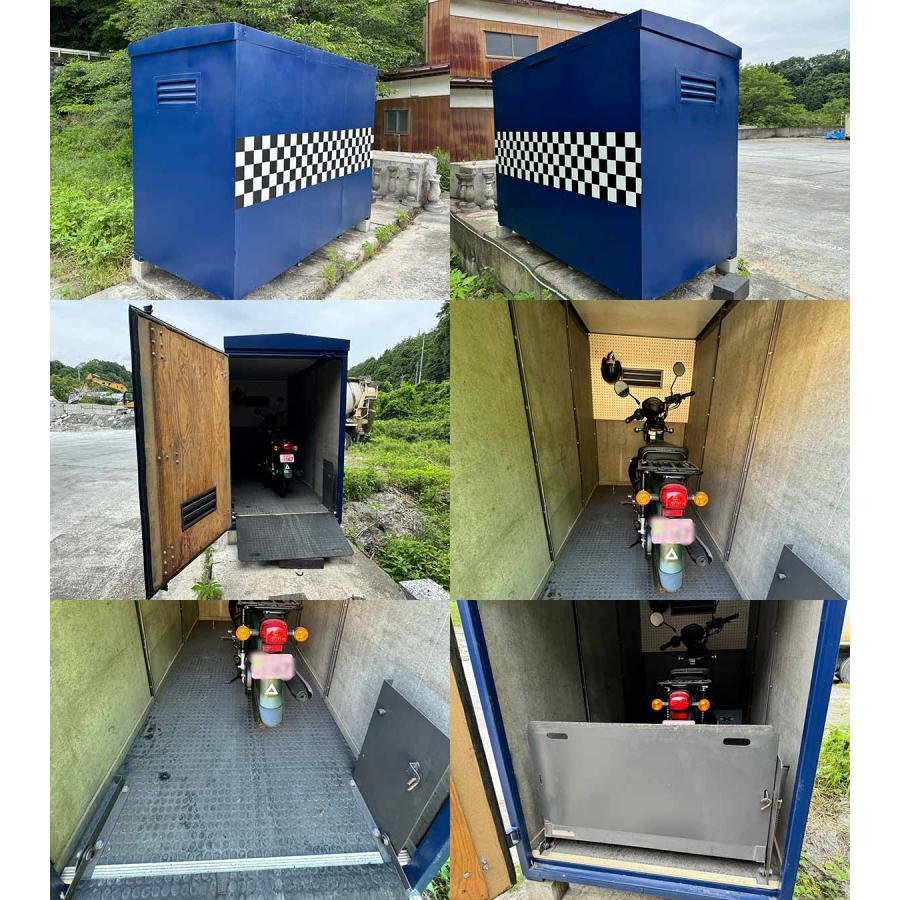 コンテナ プレハブ 物置 倉庫 バイク車庫