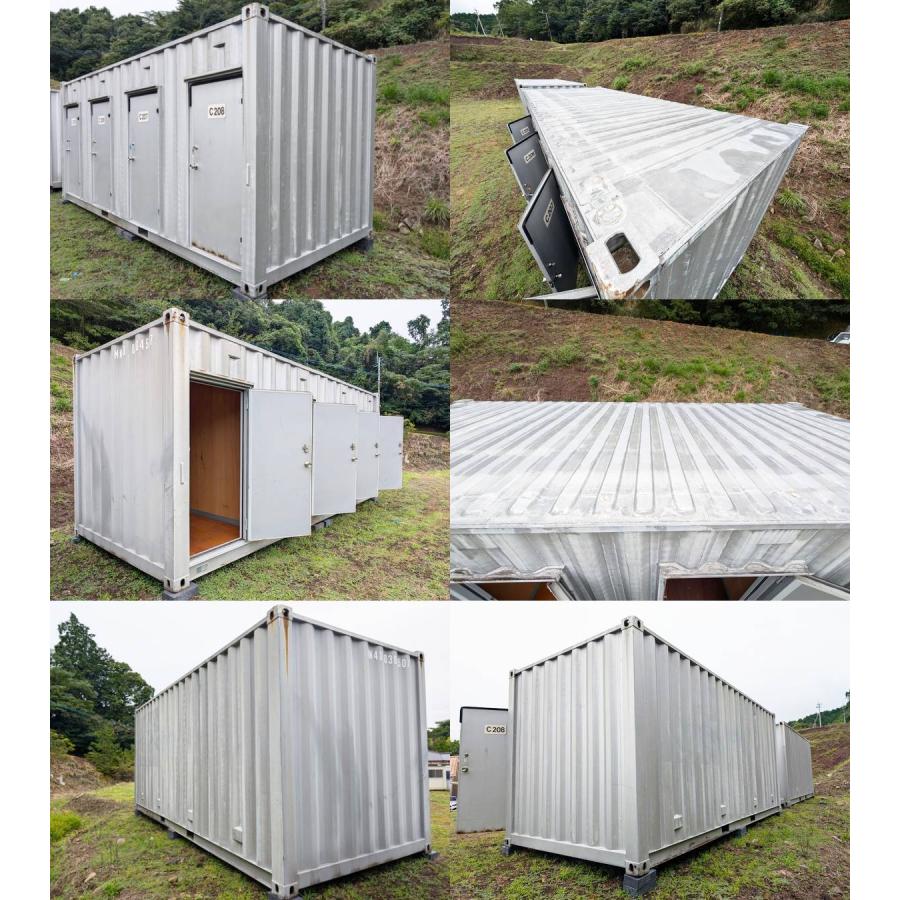 中古】 20ft 4ドア コンテナ 4.4坪 8.9畳 14.7平米 倉庫 物置 中古