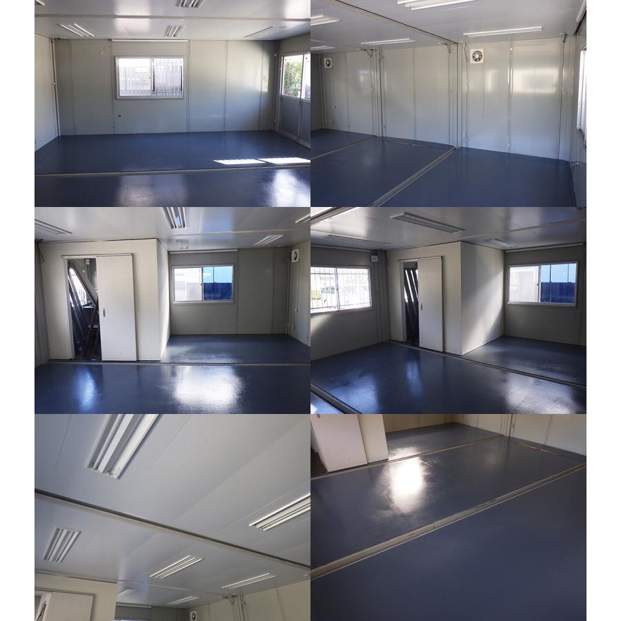 三協フロンテア トイレ・シンク付 5.7m 12.2坪 3連棟 ユニットハウス