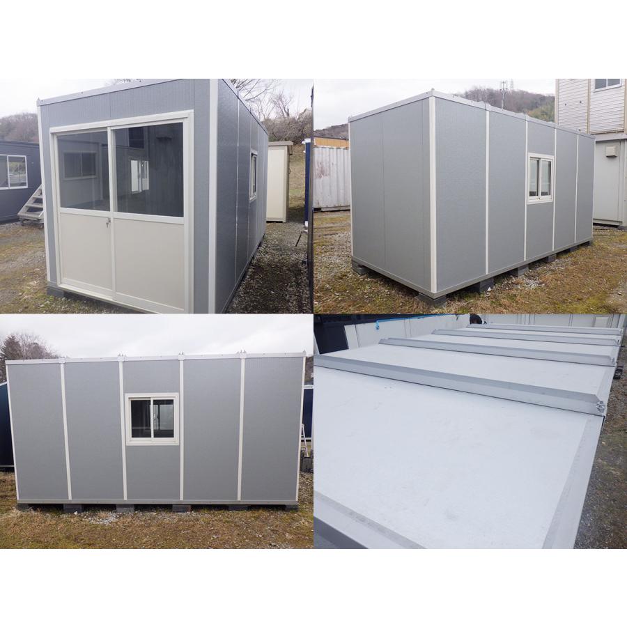 中古ハウス4坪（プレハブ・コンテナ）3点ユニット付き 楽天市場】【10000511-01】【中古】6.3mユニットハウス 4.3坪 8.6帖