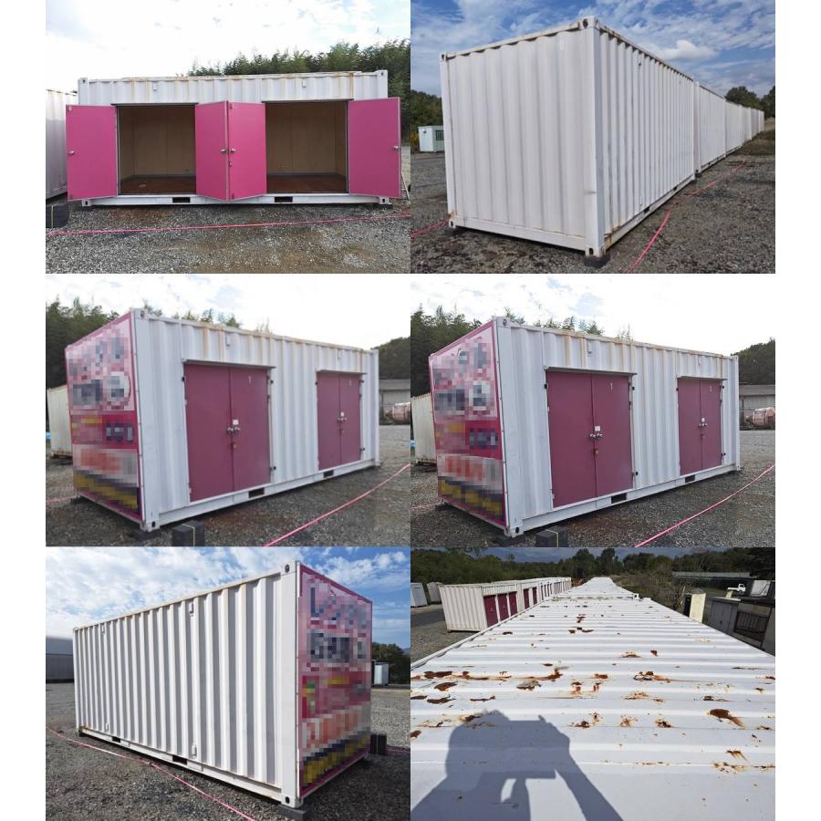 中古 20ft 2ドア コンテナ 4.4坪 8.9畳 14.7平米 屋外 倉庫 物置 