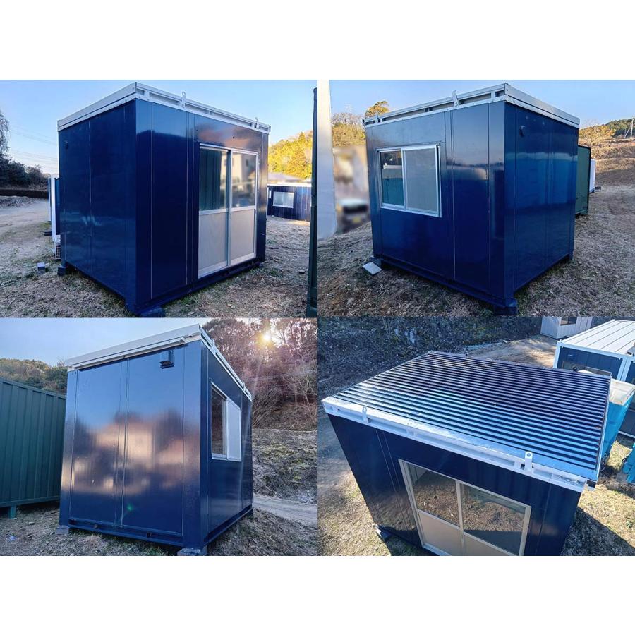 【在庫品】新入荷★三協フロンテア製★2.3坪ハウス★引戸 三協フロンテア 3.2m 2.3坪 簡易基礎付きユニットハウス 中古 4.5畳