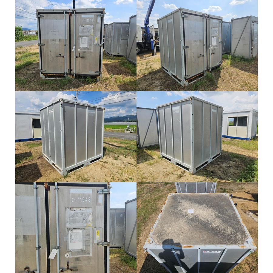 2mコンテナ 中古 1.2坪 2.4畳 4平米 休憩所 簡易ハウス プレハブ小屋 
