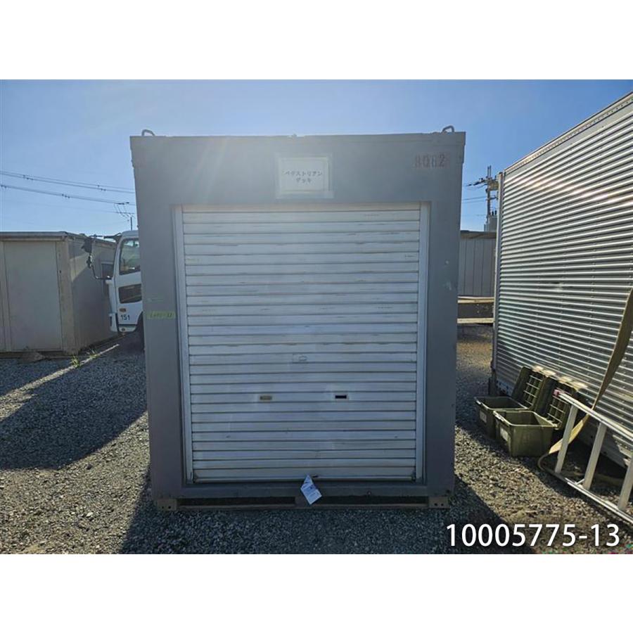 2m シャッター付コンテナ 中古 1.2坪 2.4畳 4平米 休憩所 簡易ハウス 